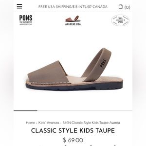 Avarcas PONS kids sandals